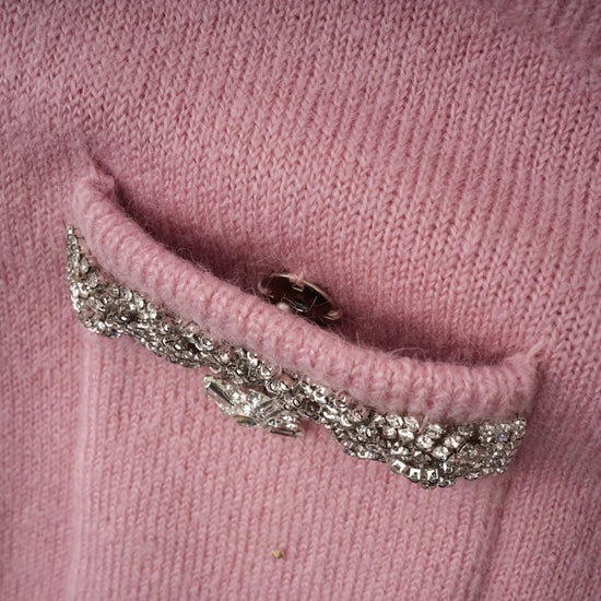 Renée pink embellished jacket & skirt matching set