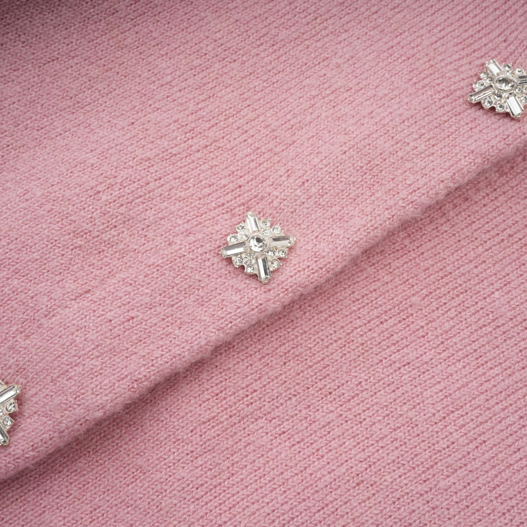 Renée pink embellished jacket & skirt matching set