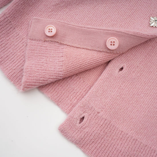 Renée pink embellished jacket & skirt matching set