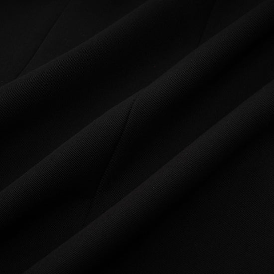 Aurore black single-breasted blazer dress