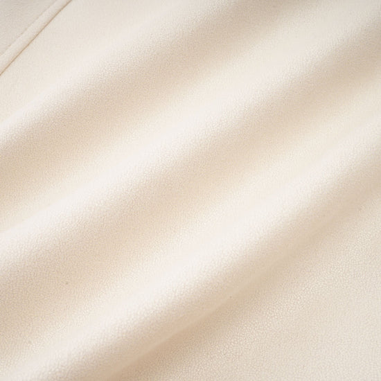 Cécile white suede fur padded short coat