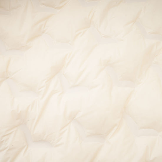 Cécile white suede fur padded short coat