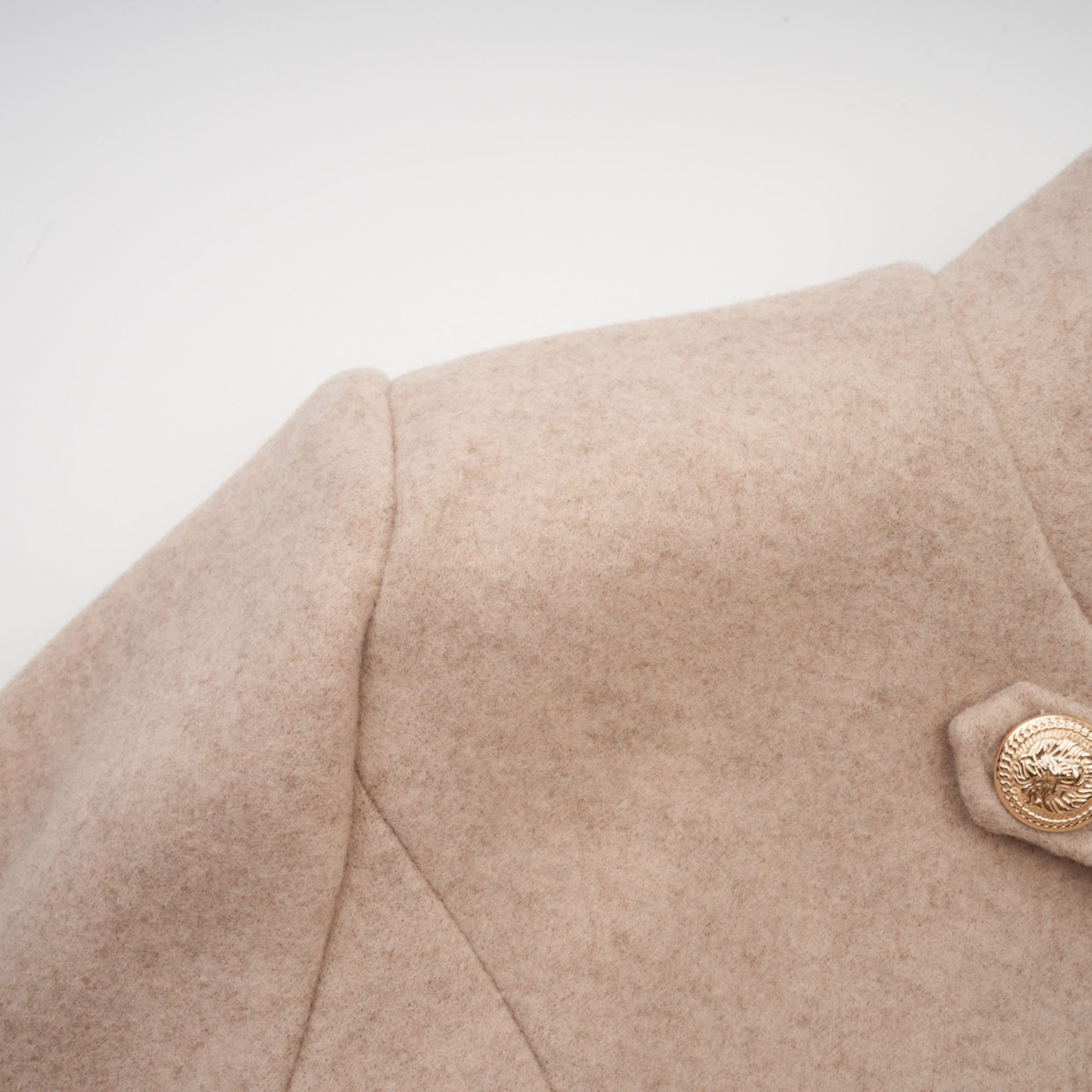 Rosella detachable-cape faux-fur coat