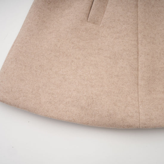 Rosella detachable-cape faux-fur coat