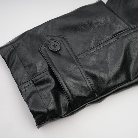 Virginie quilted cropped leather jacket