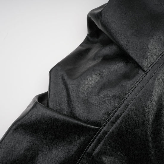 Virginie quilted cropped leather jacket