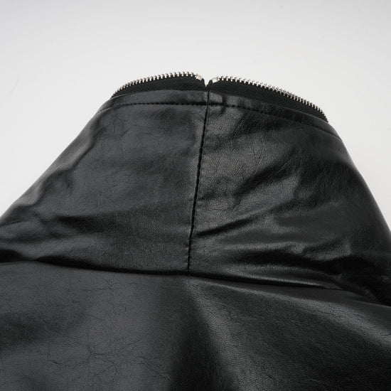 Virginie quilted cropped leather jacket