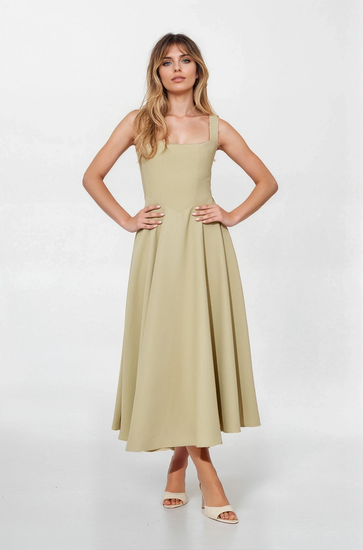 Olive Grace Midi Dress