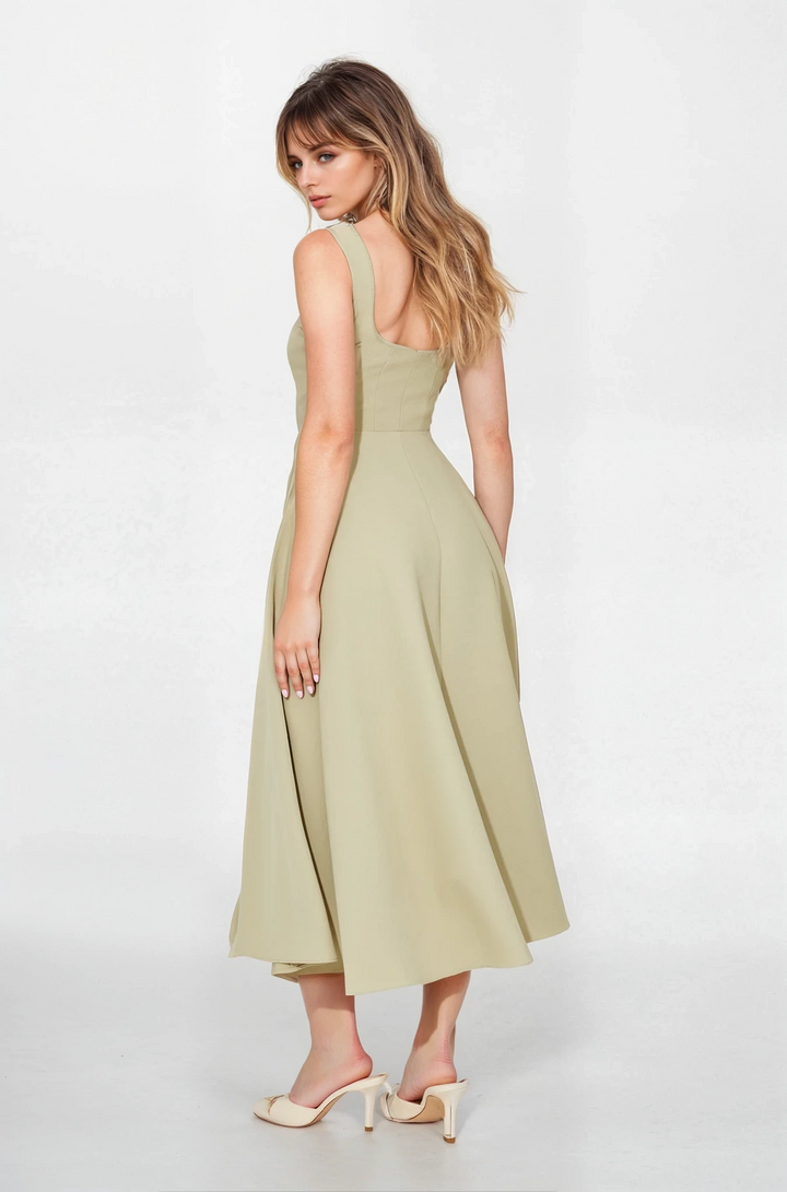 Olive Grace Midi Dress