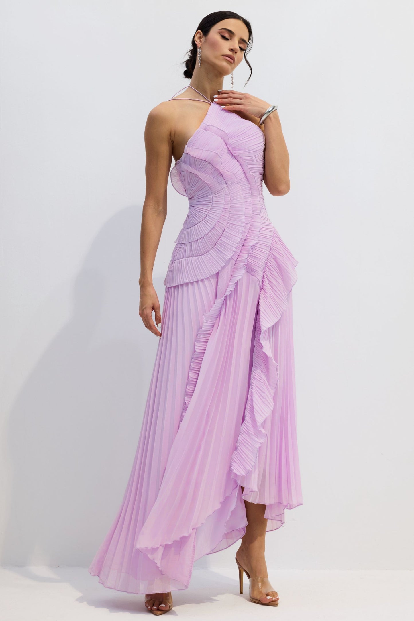 Breeze Ruffled Pleated - Purple