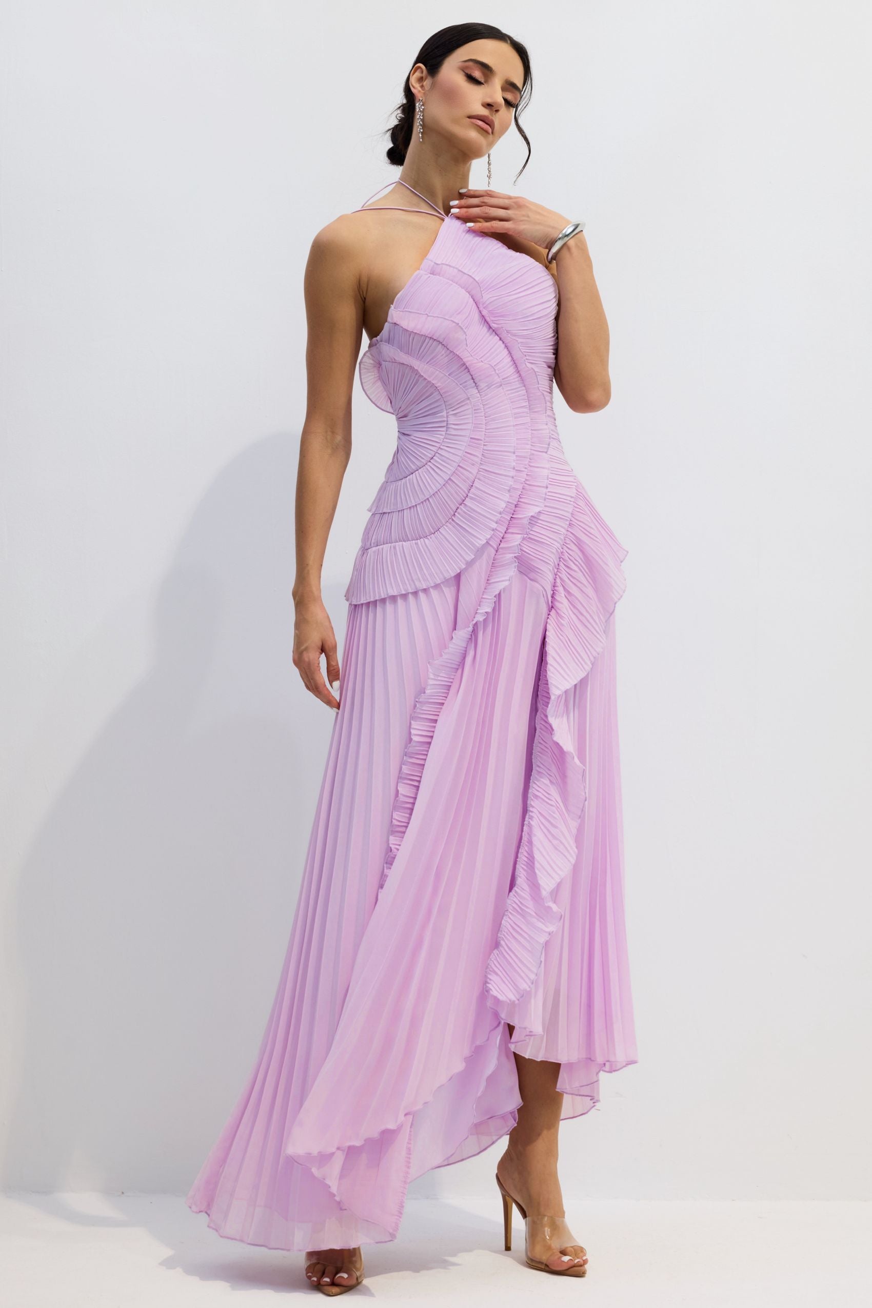 Breeze Ruffled Pleated - Purple
