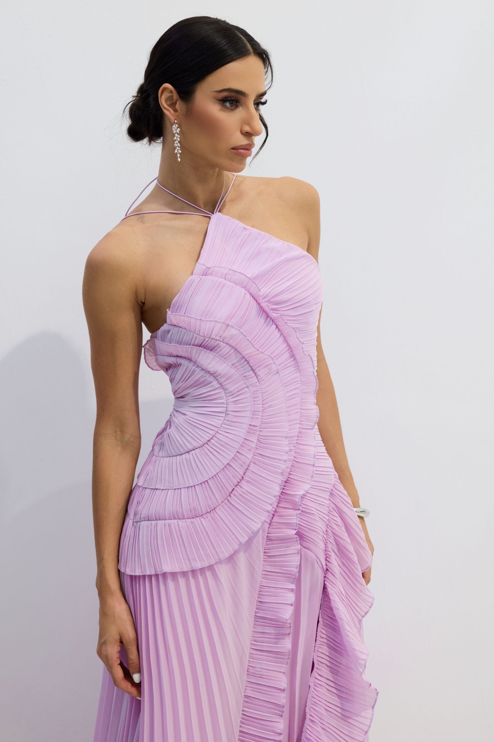 Breeze Ruffled Pleated - Purple