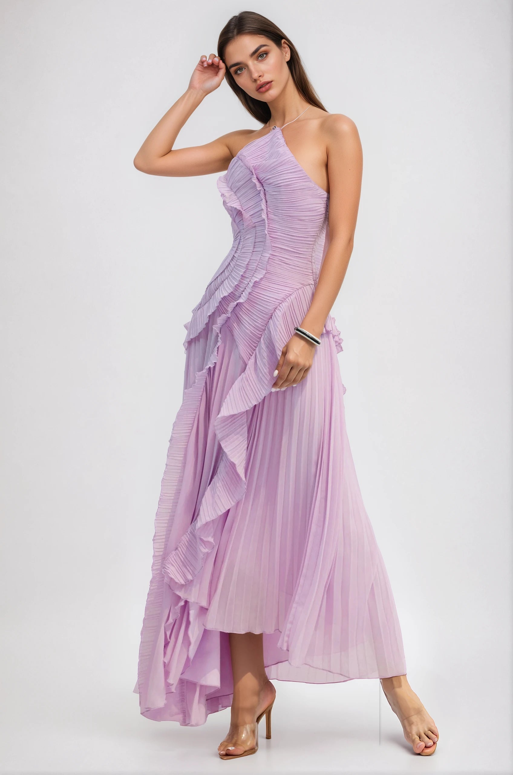 Breeze Ruffled Pleated - Purple