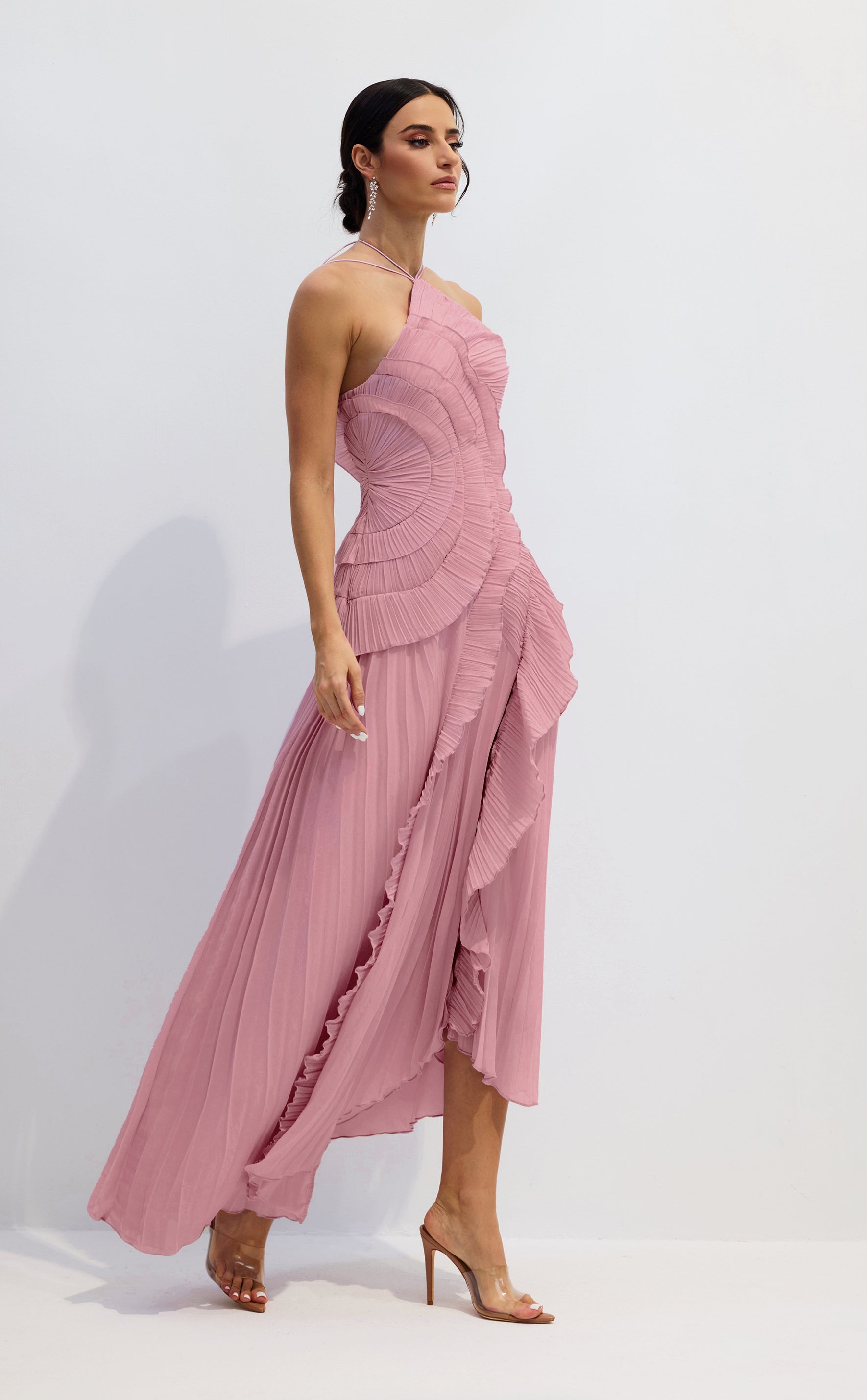 Breeze Ruffled Pleated - Pink