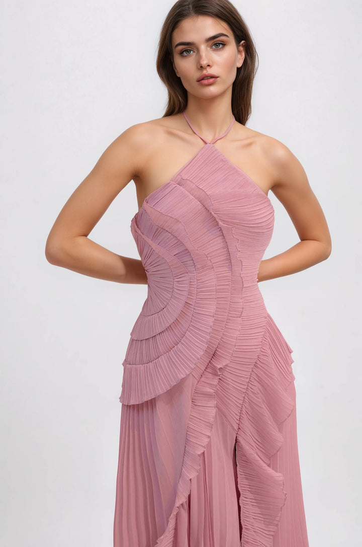 Breeze Ruffled Pleated - Pink