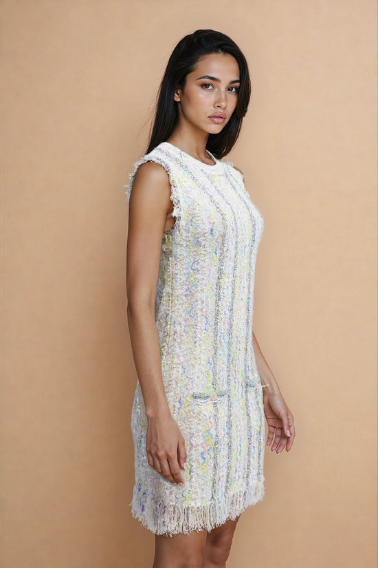 Yolanda Sleeveless Fringe Mini Dress