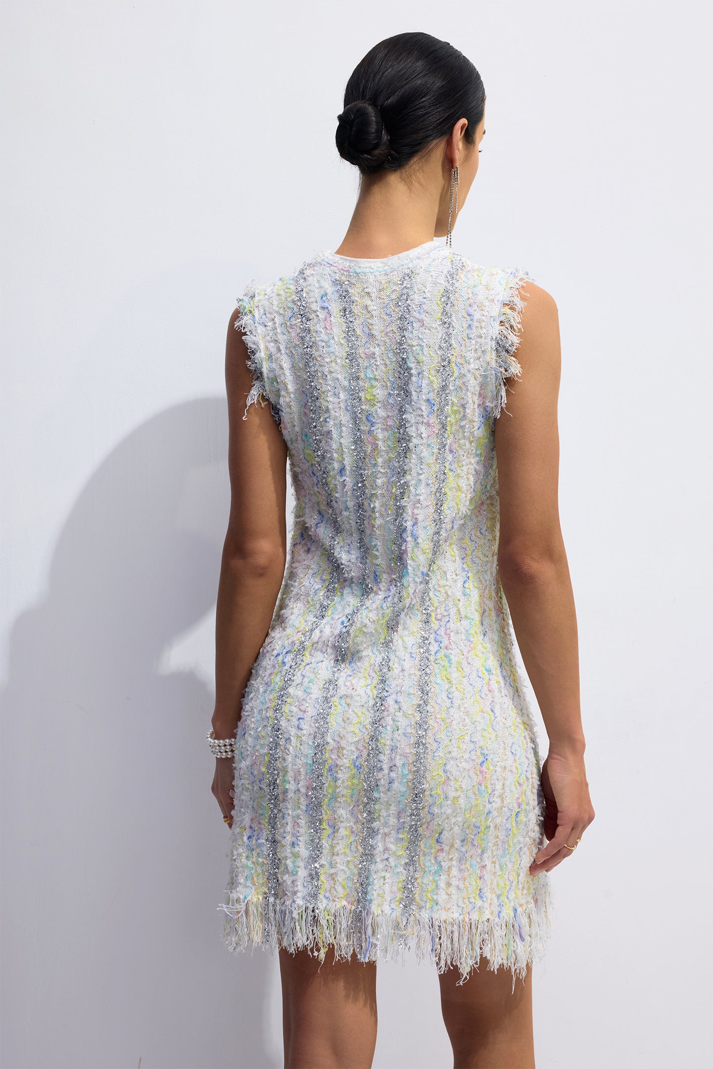 Yolanda Sleeveless Fringe Mini Dress