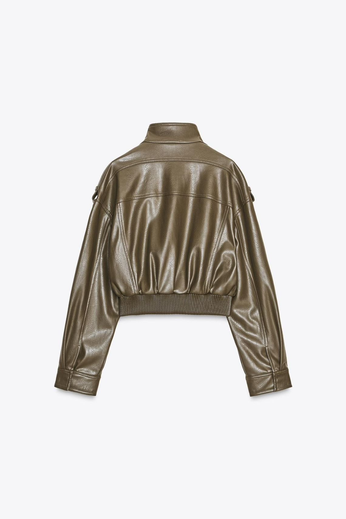 FAUX LEATHER SHORT JACKET