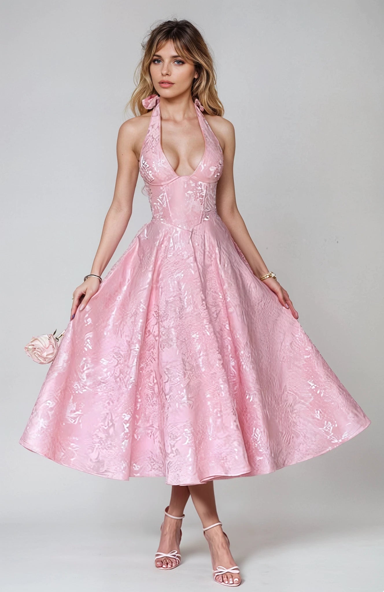 Dream Midi Dress - Pink