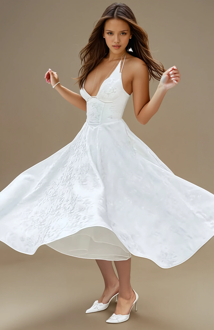 Dream Midi Dress - white