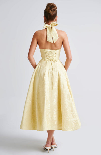 Dream Midi Dress - Yellow