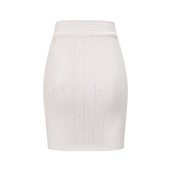 Serio Ludere-button detailing knitted top & skirt matching set - itsy, it‘s different